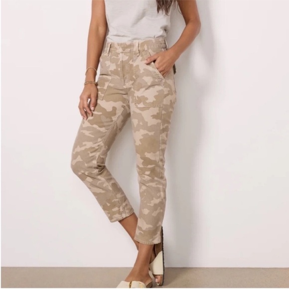 CITIZENS OF HUMANITY LEAH CARGO IN TAUPE CAMO NEW SZ 31 - Picture 1 of 12